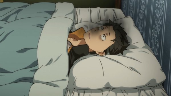 Ре Зеро Нацуки Субару в кровати