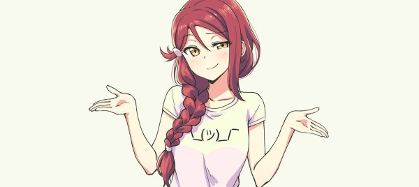 Аниме девочка разводит руками