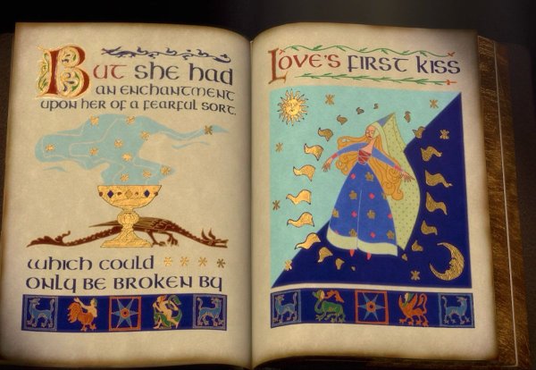 Страницы в книге из Шрека