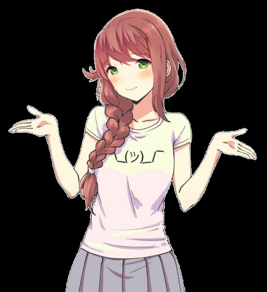 Аниме девочка пожимает плечами