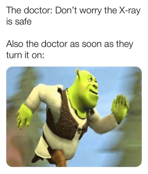 Шрек бегает