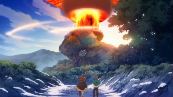 Мегумин взрывает замок