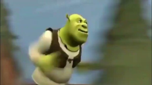 Шрек бежит Мем