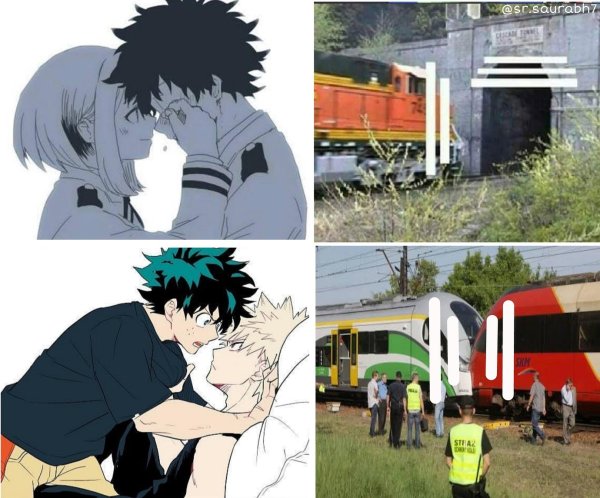 Gif аниме поезд