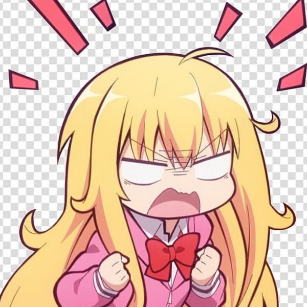 Аниме девушка злится