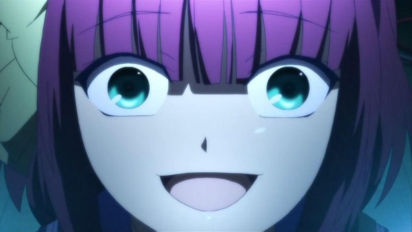 Лицо аниме с улыбкой