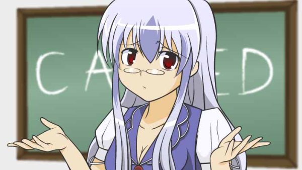 Аниме тян пожимает плечами