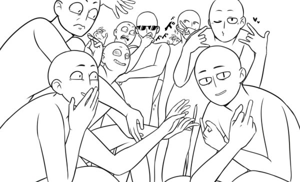 Позы для рисования артов