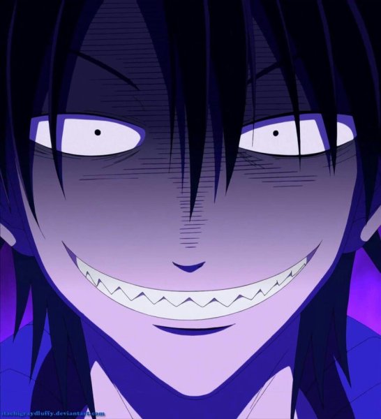 Злодейская улыбка аниме