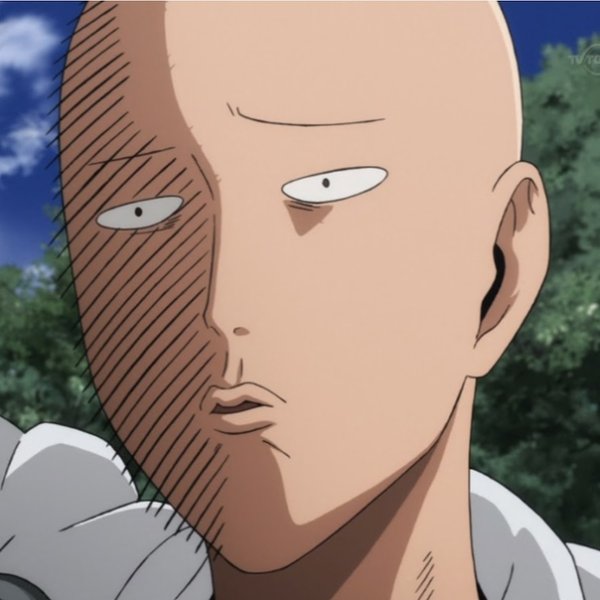 One Punch man лицо Сайтамы