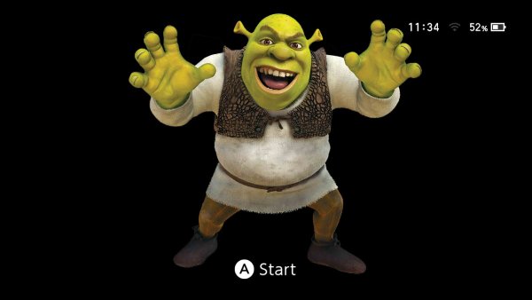 Шрек на белом фоне