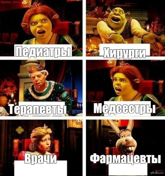 Фиона и шрек спорят