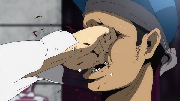 Удар в лицо кулаком аниме