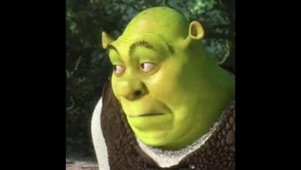 Удивленный Шрек