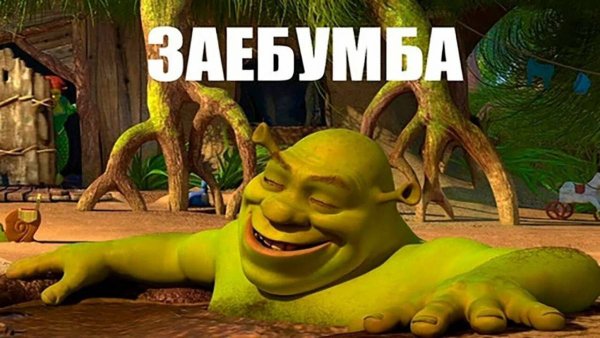 Шрек с макияжем