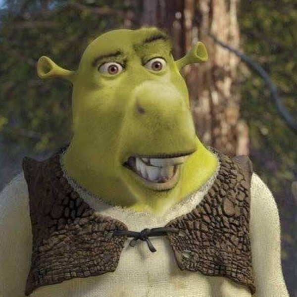 Удивленный Шрек