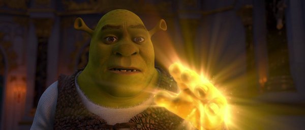 Шрек с золотой рукой