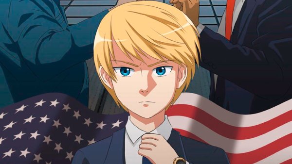 Дональд Трамп аниме арт