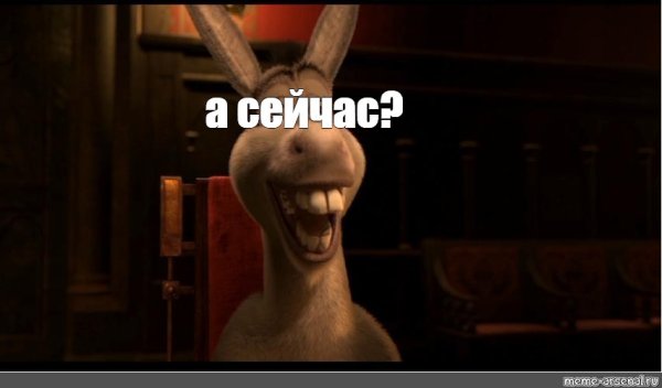 Осел Шрек а сейчас приехали