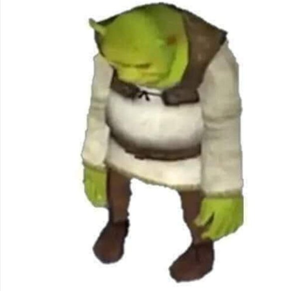 Грустный Шрек Мем