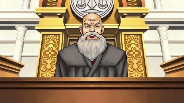 Судья из игры Ace attorney