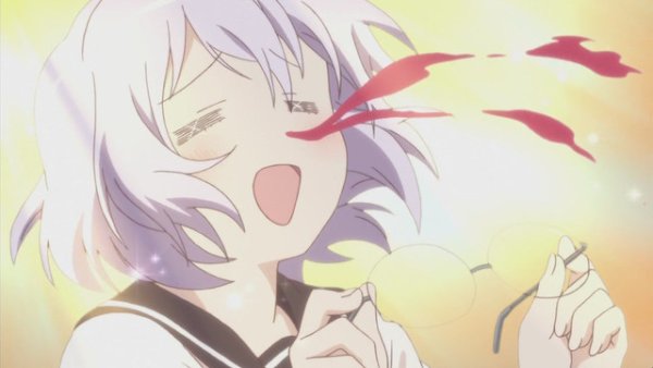 Аниме кровь из носа девушка