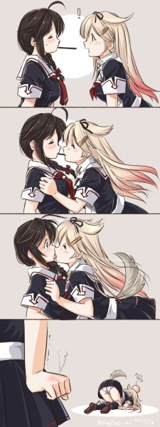 Юри kantai collection Kiss
