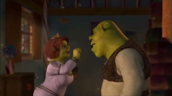 Шрек 2 поцелуй