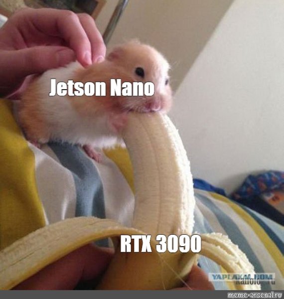 Хомяк с бананом во рту Мем