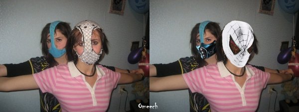 Чел с трусами на лице