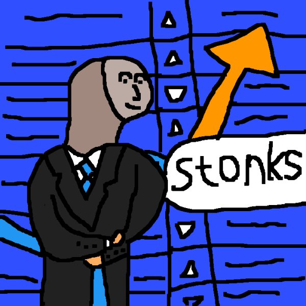 Мем художник Stonks
