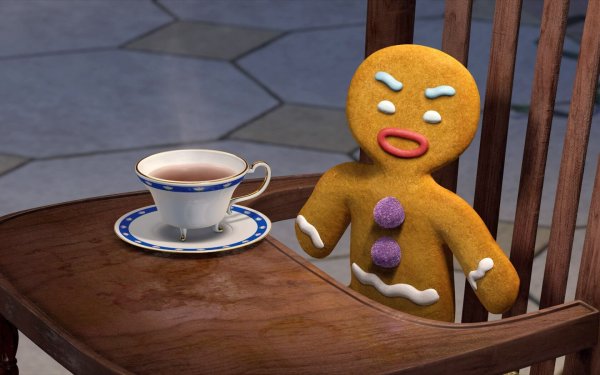 Пряничный человечек мультик Шрек