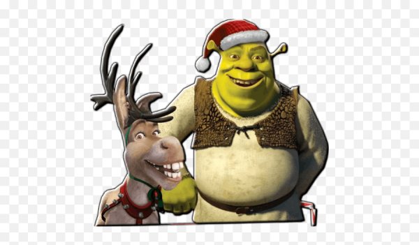 Шрек дед Мороз зеленый нос