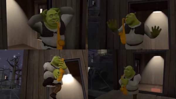 Шрек на саксофоне 10 часов