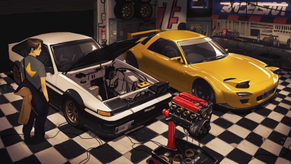 Ae86 initial d аниме