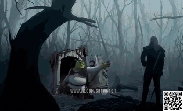 Сериала Ведьмак и Шрек