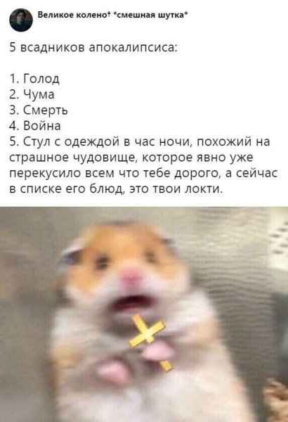 Хомяк с крестом Мем
