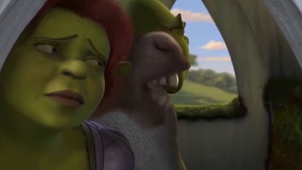 Шрек Фиона и осел в карете