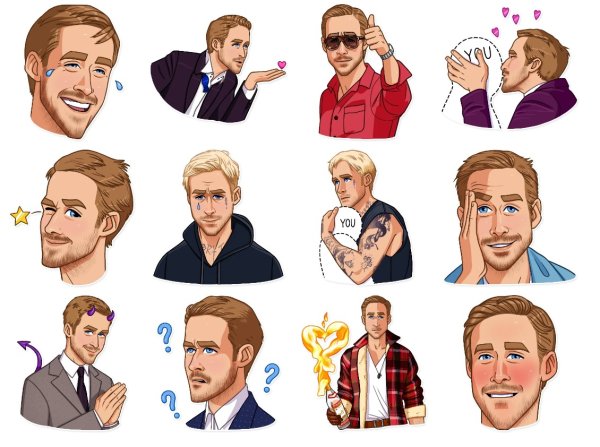 Гослинг Райан Томас Стикеры