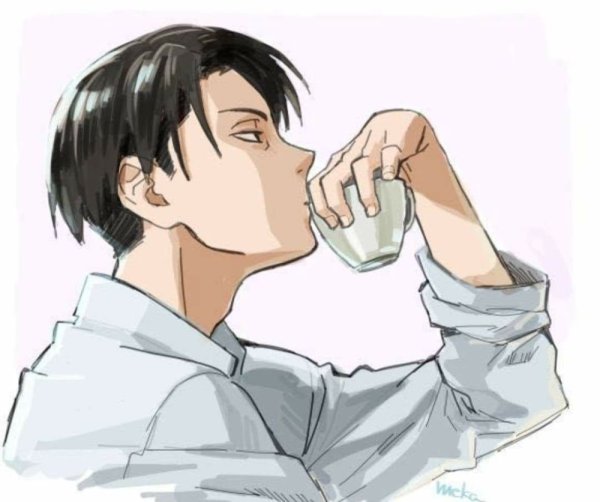 Леви Аккерман с чаем