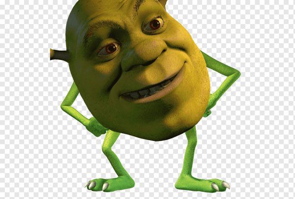 Шрек с лицом майка Вазовски