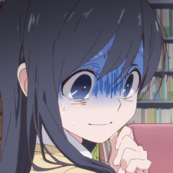 Аниме девушка волнуется