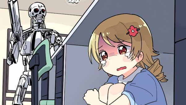 Терминатор и аниме девочка