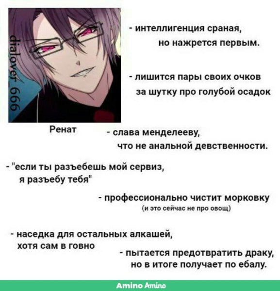 Биография персонажей аниме Дьявольские возлюбленные