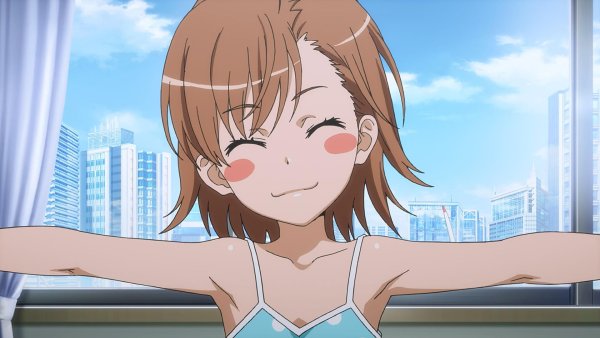 Аниме девочка просит