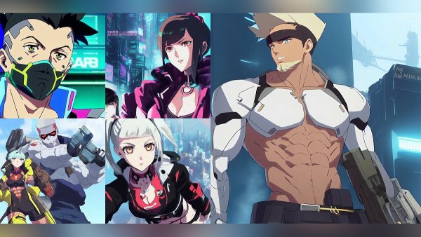 Киберпанк аниме герои