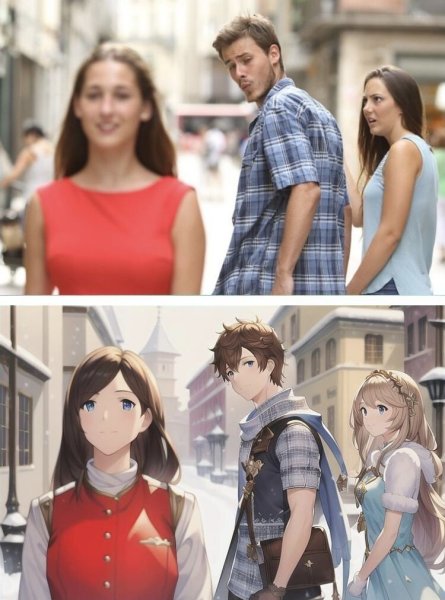 Аниме персонаж в нейросети