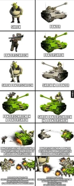 Шрек с гранатометом