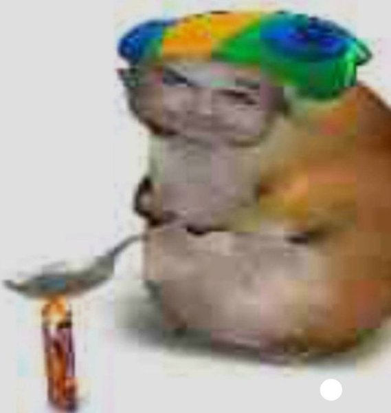 Хомяк с ложкой и зажигалкой Мем