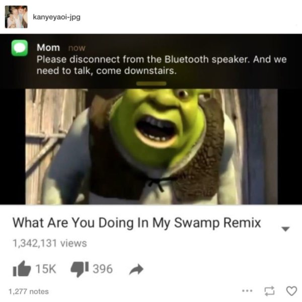 Somebody told me Шрек